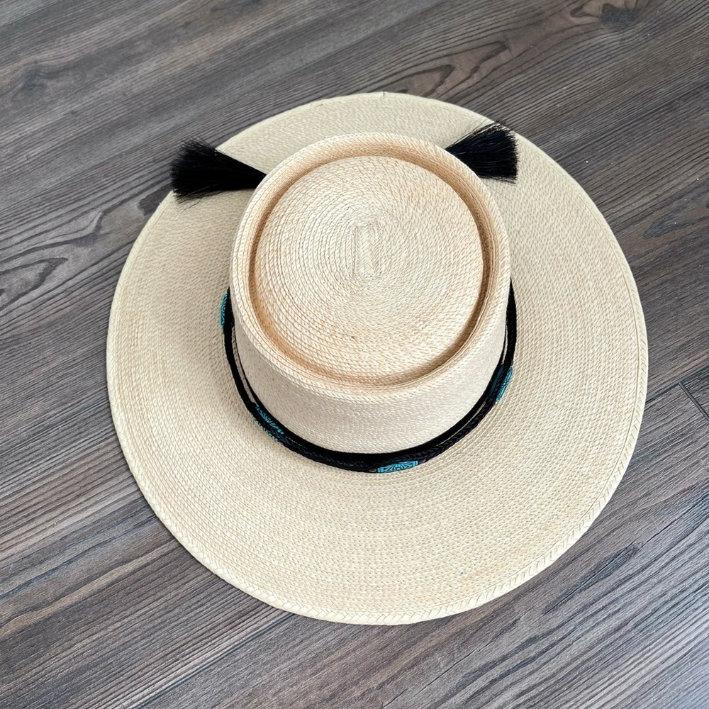 Handcuffed of Palm Leaves In Guatemala Sun Hat 7/8 (55) Sun Body Hats - Picture 9 of 15